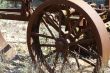 Old wheel  - a part of rust plow
