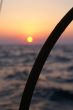 sunset on a yacht