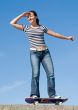 girl on a skateboard