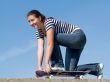 girl on a skateboard