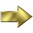 3D Golden Arrow