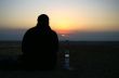 Looking to a sunset - meditation