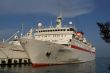 cruise ship in a port