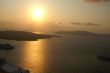 Sunset on a greek island santorini