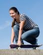 girl on a skateboard
