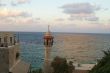 minaret in a sunset