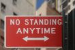 No standing anytime sign