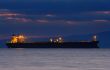 Ship at dusk