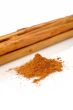 Sticks and powder of cinnamon