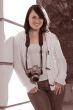 Girl with SLR photo camera