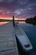 sunset on the harbor