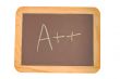 Chalkboard with an A plus plus written on it