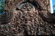Carving of mandapa at Banteay Sreiz, Cambodia