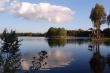 clouds mirroring in the water