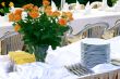 Flowers and tableware