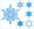 vector snowflakes