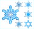 vector snowflakes