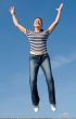 jumping woman