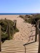 Wooden walkway to the beach