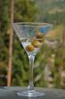 Partially consumed Martini