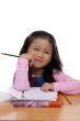 Young Girl Writing 4