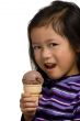 Eating a chocolate Cone