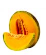 Isolated Cantaloupe Wedge