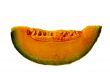 Isolated Cut Cantaloupe Wedge