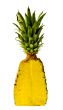 Isolated Pineapple half