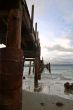 pier on a stormy day
