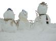 snowmen isolated