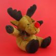 Reindeer on a Red Background