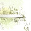 Grass silhouette frame / background