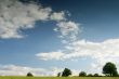 Bright blue landscape