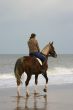 Rider at the beach