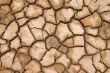cracked and dried soil