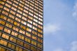 golden window skyscraper closeup