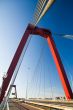 big red suspensionbridge