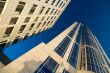 luxury apartments and office buildings
