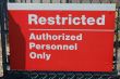 restricted sign