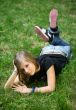 Girl in a grass