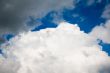 huge white fluffy clouds in a blue sky