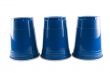 Three Blue Party Cups