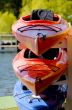 Colorful Boats on a Trailer.