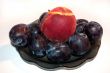 peach, plums