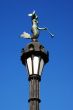 Old lamp post with mermaid
