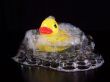 Yellow Rubber Duck In A Small Bubble Bath
