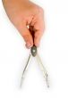 hand with compasses