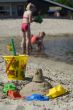 children playing in the water