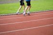 Two men running